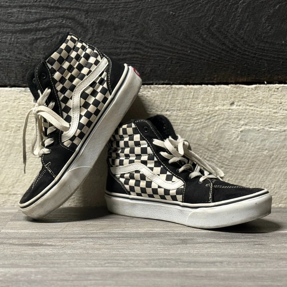 Checkered High Top Platform Vans - image 1